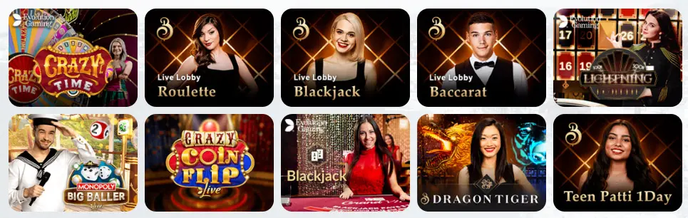 Juegos de casino en vivo BETONWIN CASINO